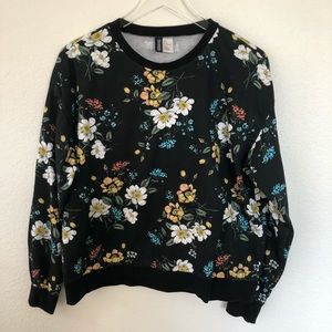 Floral Garden Sweatshirt Jumper L